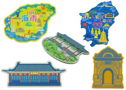 原來景點衍生品能做成硅膠冰箱貼！