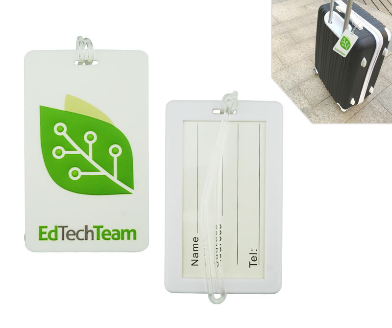 硅膠飛機行李牌